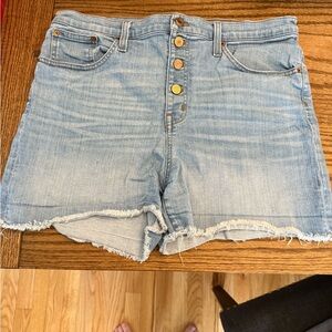 Jcrew Denim high rise button fly  Shorts